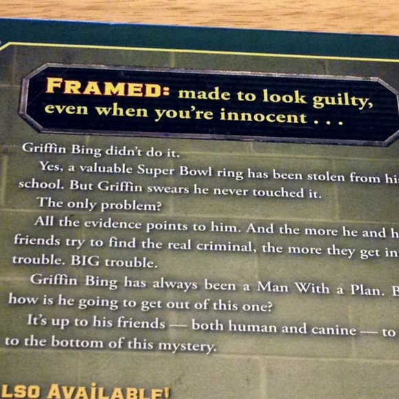 3 for $10 book sale! Mystery, Middle Grade Level -  Framed, Gordon Korman - Picture 3 of 8